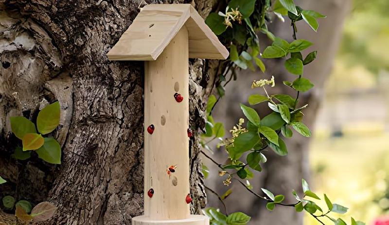 Imagen principal del artículo 'Las mejores Casas de Madera para Mariquitas - Guía'